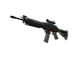 ZywOo's SG 553 | Heavy Metal (Well-Worn) CS2 skin