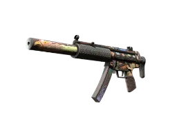 ZywOo's StatTrak™ MP5-SD | Necro Jr. (Well-Worn) CS2 skin