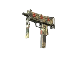 ZywOo's MAC-10 | Monkeyflage (Well-Worn) CS2 skin